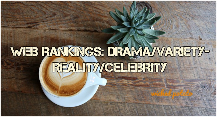 WEB RANKINGS: Drama/Variety/Celebrity Weekly Index May 20-26 (2019)